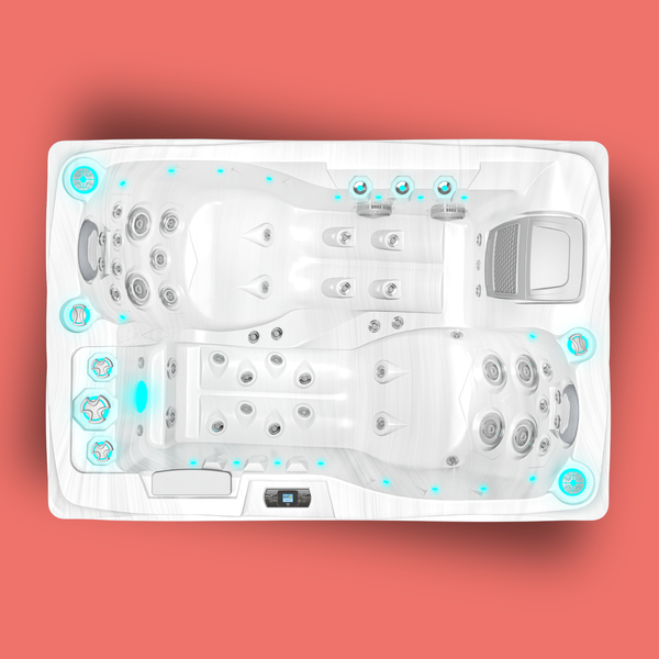 Twin Plug and Play - Spa 2 plaatsen - White Marble