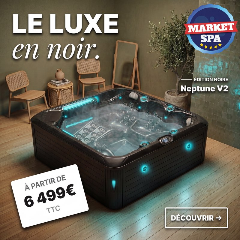 Neptune V2 - Spa 5 plaatsen - zwart