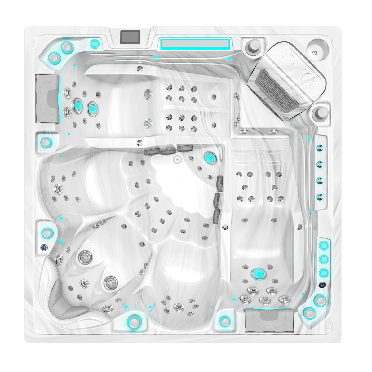 Volcano - Spa 5 personen - Wit