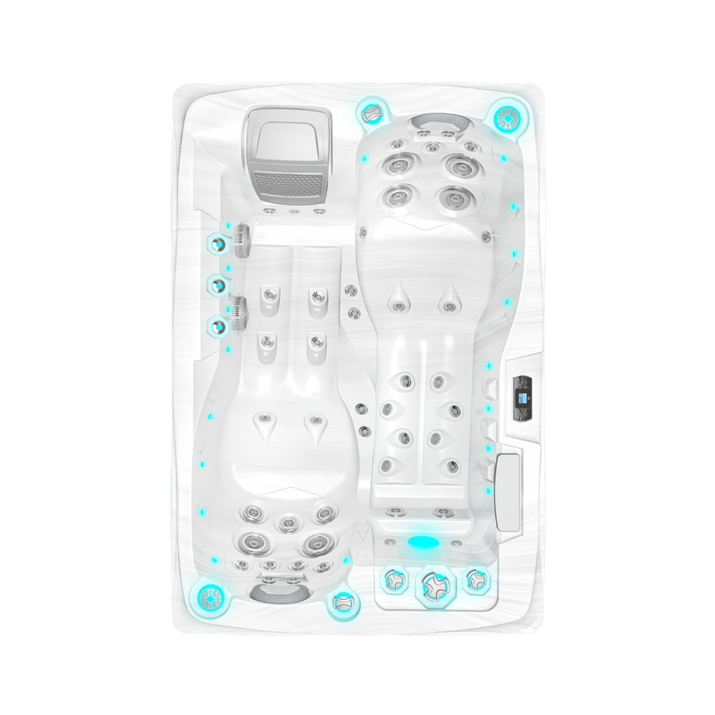 Twin Plug and Play - Spa 2 plaatsen - White Marble