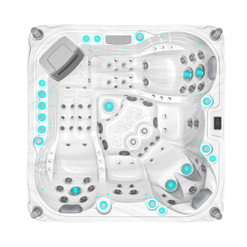 Volcano - Spa 5 personen - Wit