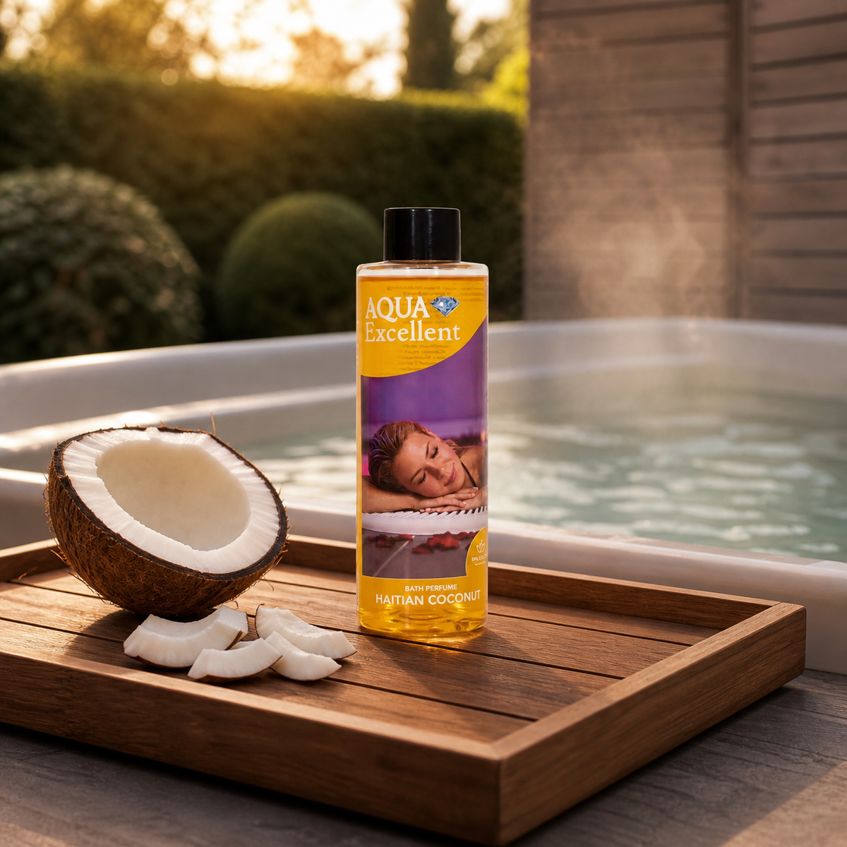 Aromathérapie Aqua Excellent Noix de Coco Haïtienne bij een spa