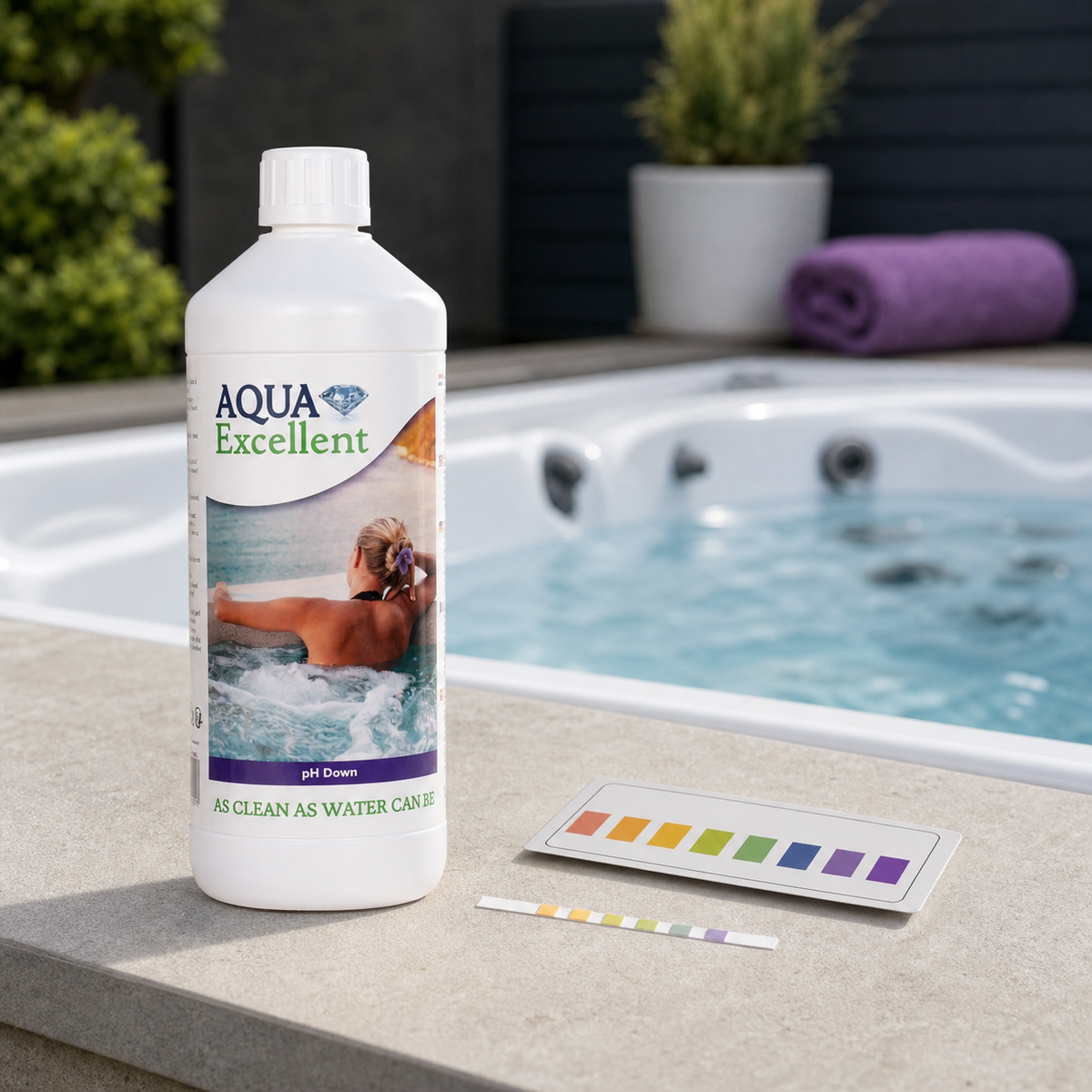Aqua Excellent pH moins 1 L met een spawatertest