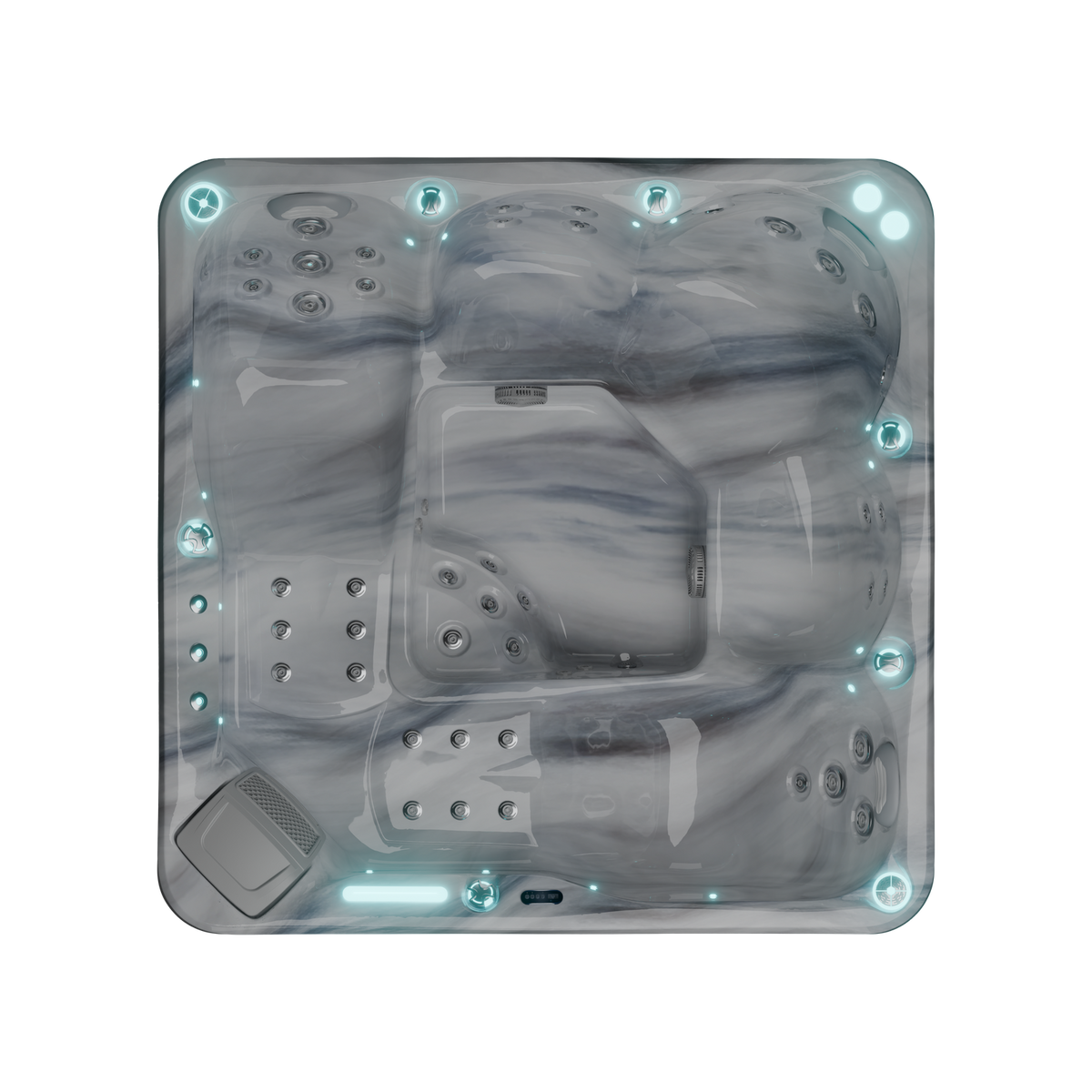 Easy Relax, spa 5 places Odyssey, vue de dessus