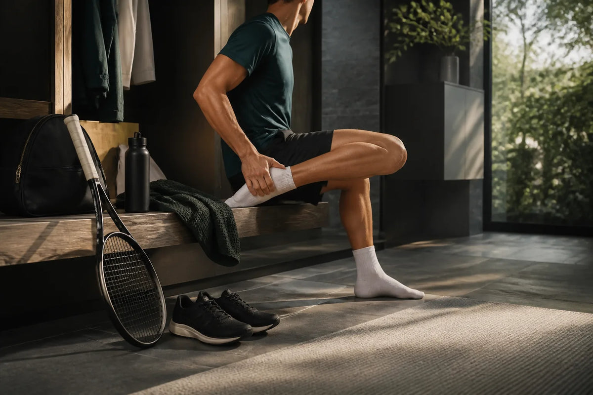 Nero 160 - binnensauna voor 2-3 personen na een activiteit met een sporttas of sporthanddoek en een zachte rekoefening