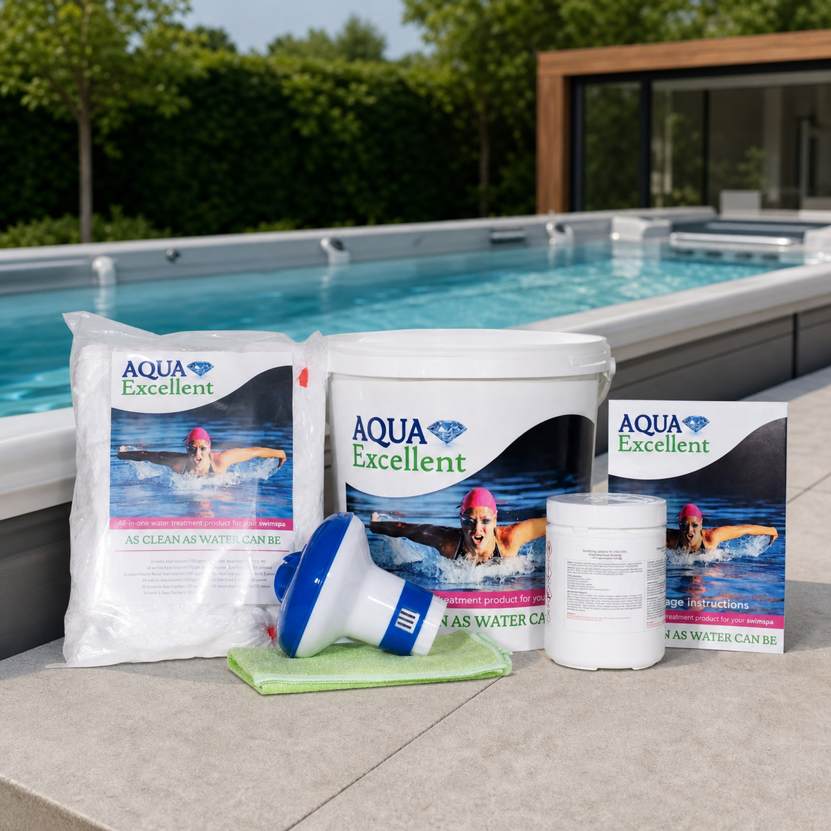 Compleet Pack Aqua Excellent bij een zwemspa
