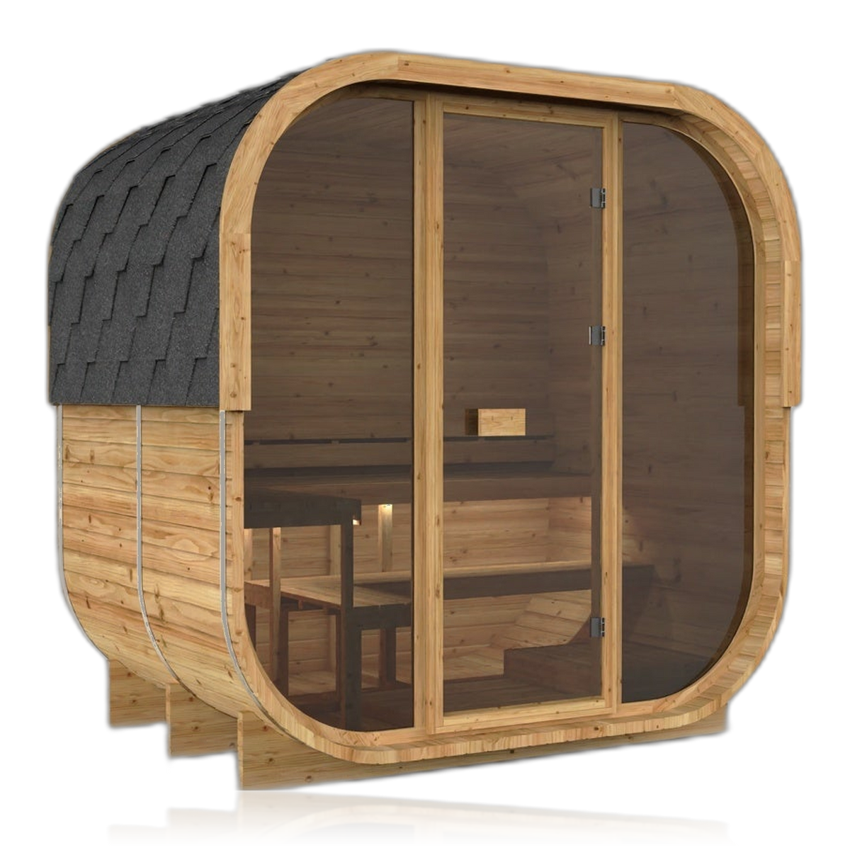 Sauna extérieur Cube 210 du catalogue Market Spas