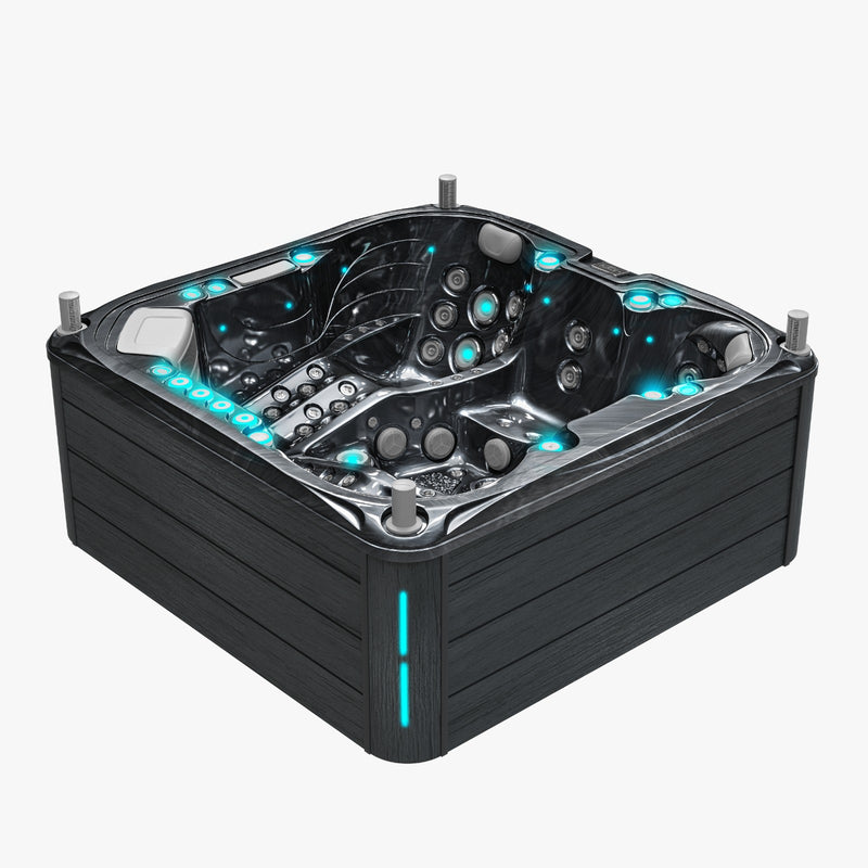 Volcano - Spa 5 plaatsen - Zwart